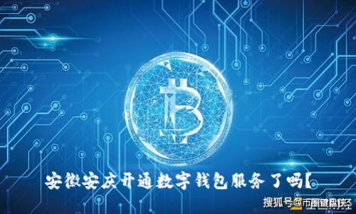 安徽安慶開(kāi)通數(shù)字錢(qián)包服務(wù)了嗎？